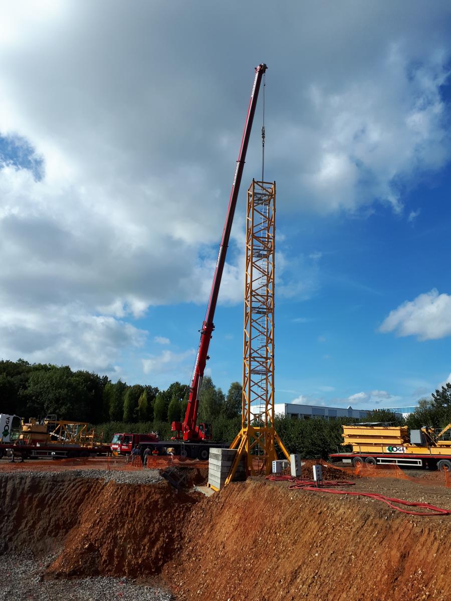 Mise en place de la grue RCPB