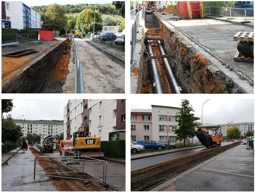 Travaux Rue du Champ des Oiseaux DARNETAL 1