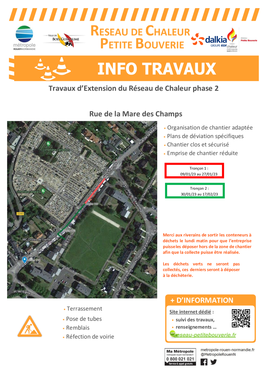 Travaux du 09/01/23 au 17/02/23